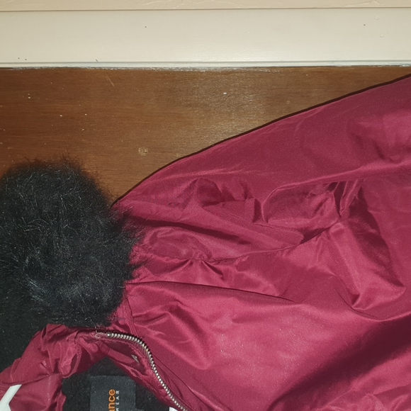 Ambiance outerwear burgundy coat - Picture 3 of 6